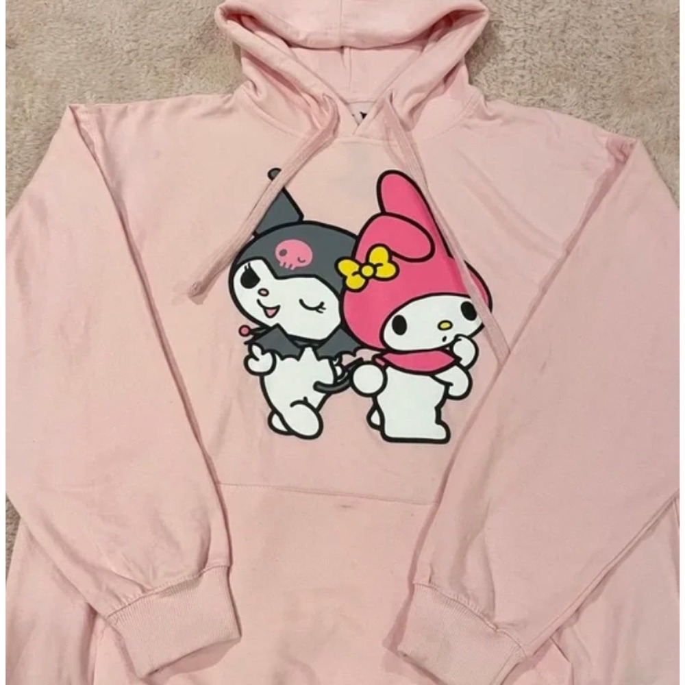 Pink My Melody and Kuromi Hoodie